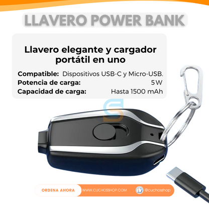 LLAVERO POWER BANK PORTÁTIL