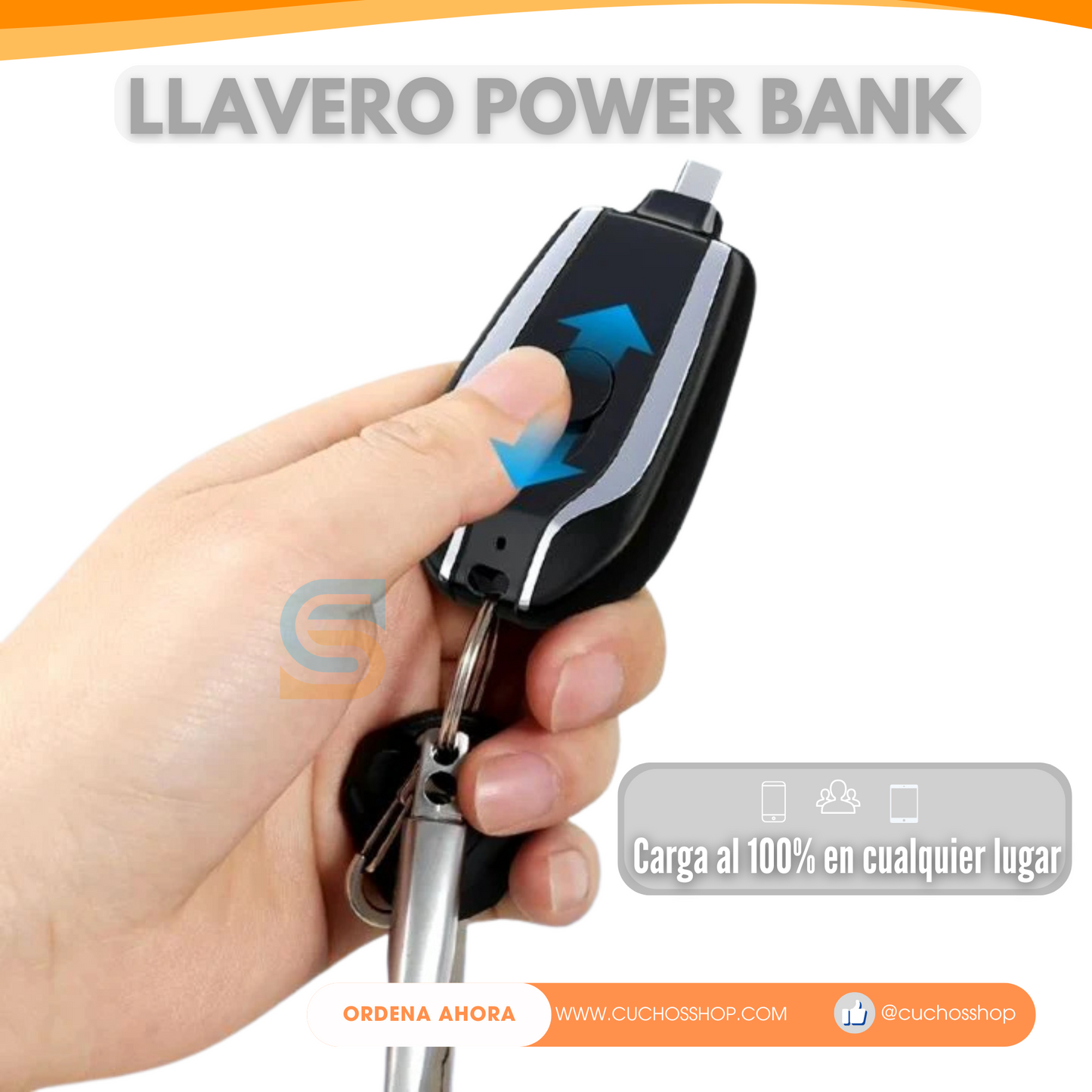 LLAVERO POWER BANK PORTÁTIL