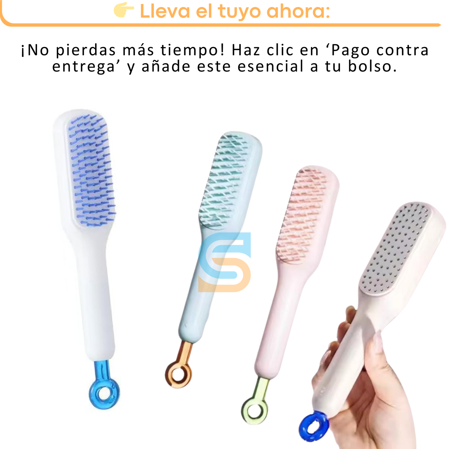 Cepillo Peine retráctil  para el cabello